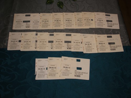 Tax disc book covers - disc,