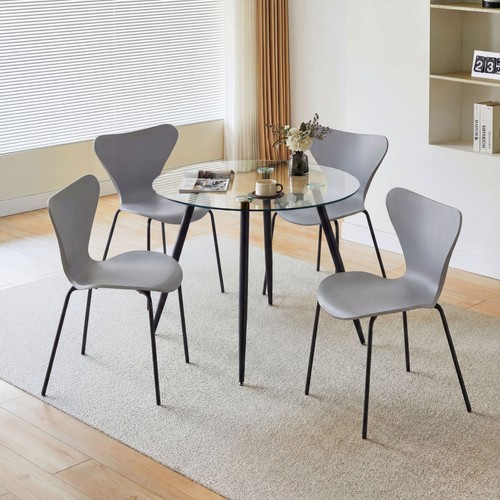 Round dining table - table, and