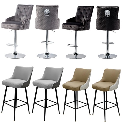 Swivel bar stool pu - 1/2,