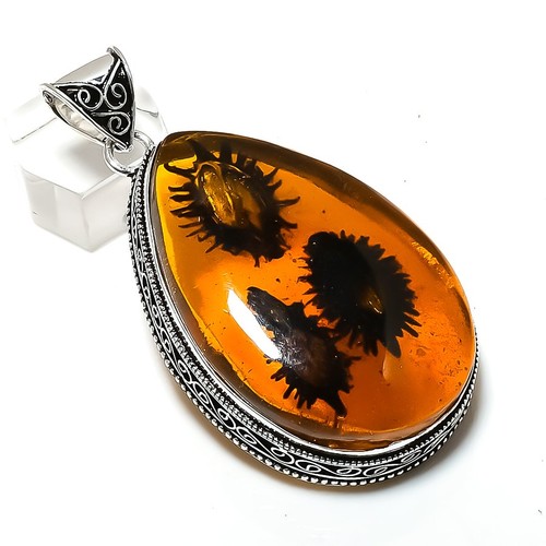 Natural amber gemstone - natural,
