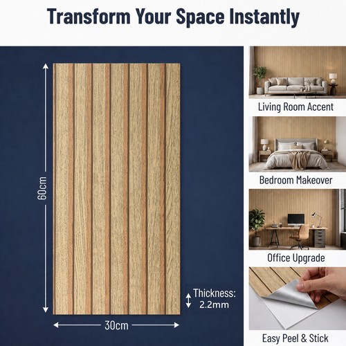 80x pvc oak wood slat - oak,