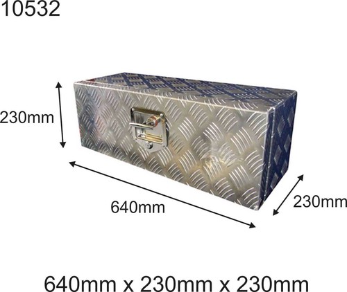 Lockable aluminium tool box - lockable,