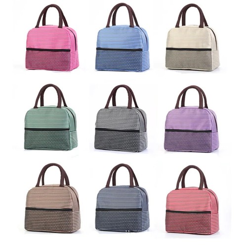 Insulated stripe lunch - lunch, bag