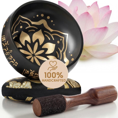 Tibetan singing bowl set - singing,