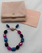 Lola rose beaded bracelet blue - rose,
