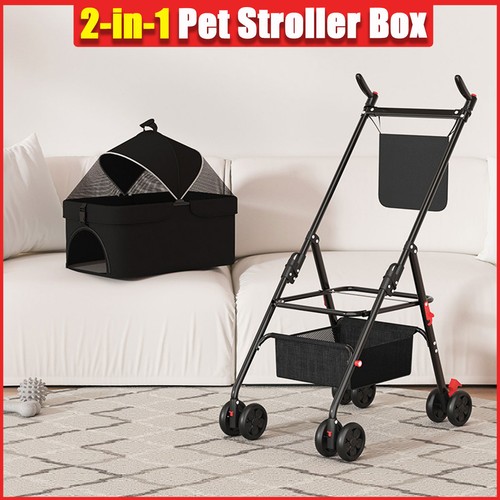 Foldable pet stroller pram - foldable,