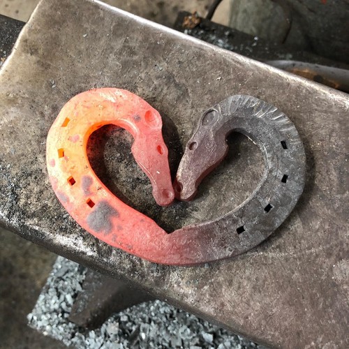 Decorative horseshoe hand - horseshoe, /