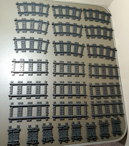 Lego train track plastic - lego,