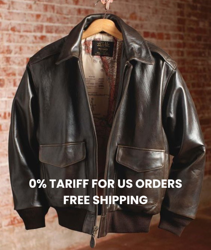 Men genuine leather bomber - leather,