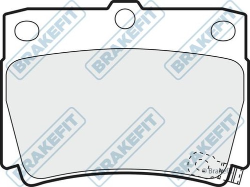 Apec rear brake pad set - set, for