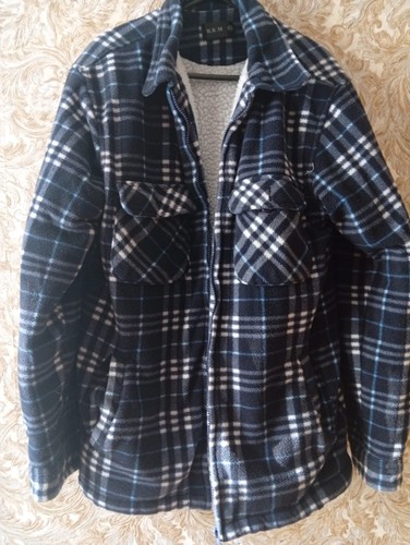 Men fleece jacket - wool, size