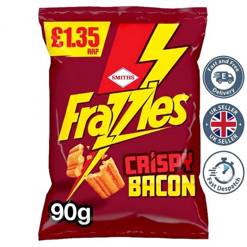 Frazzles bacon crisps - frazzles, sharing