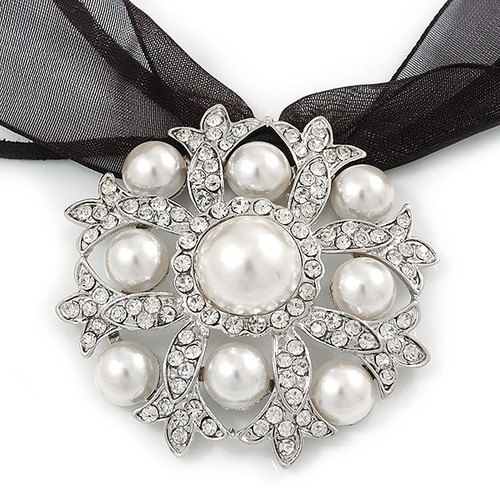 White glass pearl clear - glass, pearl,