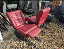 Red leather swivel - red,