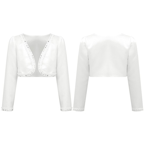 Kids girls satin bolero - girls,