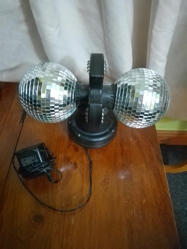 Double disco ball twin mirror - ball,