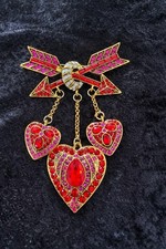 Red pink heart - and, arrow