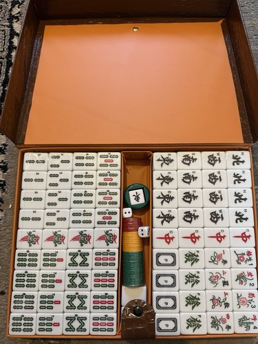 Mahjong set chinese - mahjong, set,