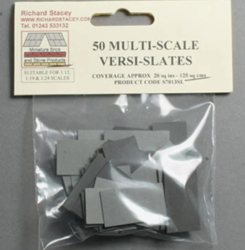 Miniature roof slates 50pc - miniature,