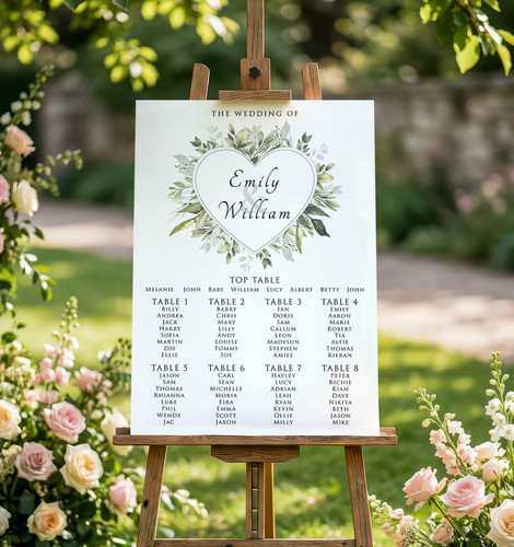 Personalised wedding table - personalised,