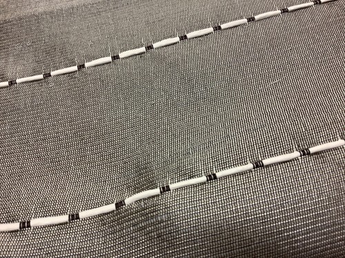 Silver grey silk - silk, raised