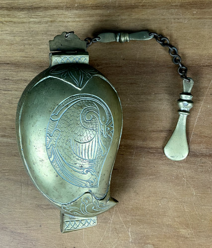 Antique brass betel nut lime - betel,