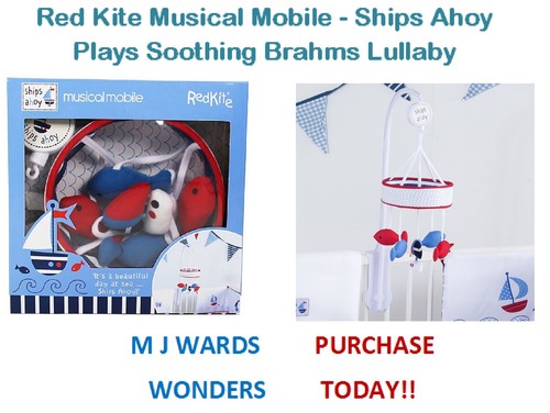 Red kite musical mobile - musical,