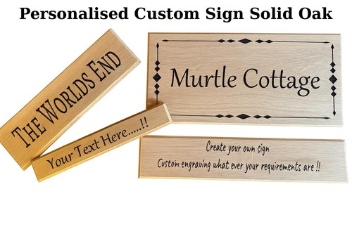 Personalised reclaimed oak - personalised,