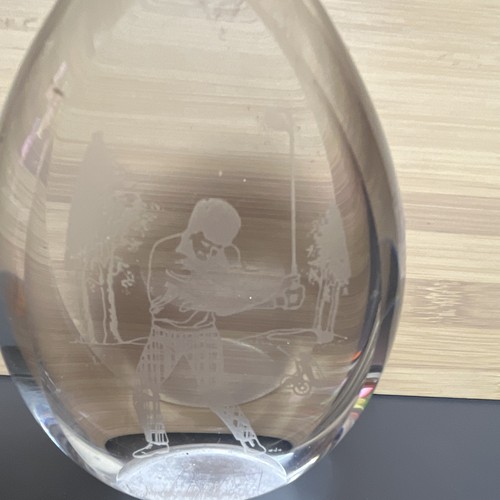 Clear glass golf - clear, paperweight