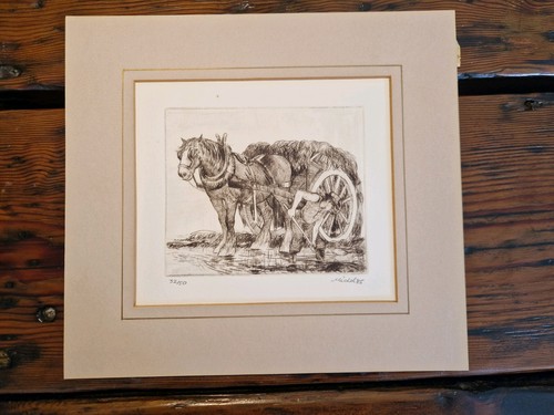 Signed engraving michel - michel, 85