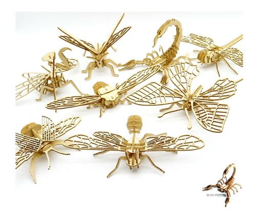 Insects wooden jigsaw - insects,