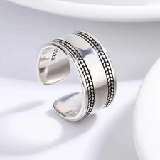 Chunky silver thumb - chunky,