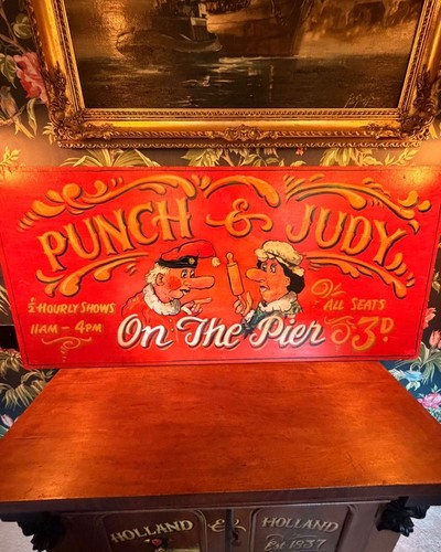 Hand painted punch judy - &,
