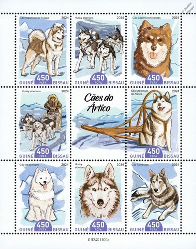 Sled dogs - sled,