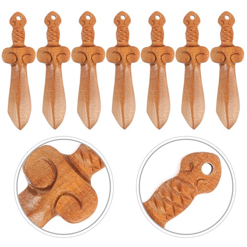 10pcs wooden sword - wooden,