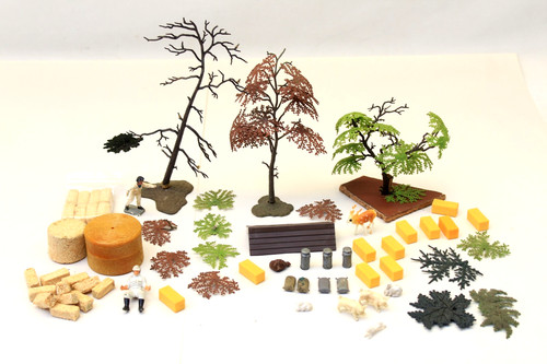 Vintage britains farm trees - vintage,