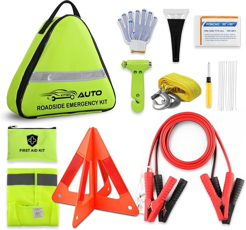 Car emergency kit with jump - emergency,