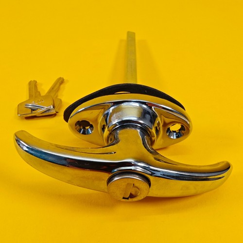 Chrome locking handle t - chrome,