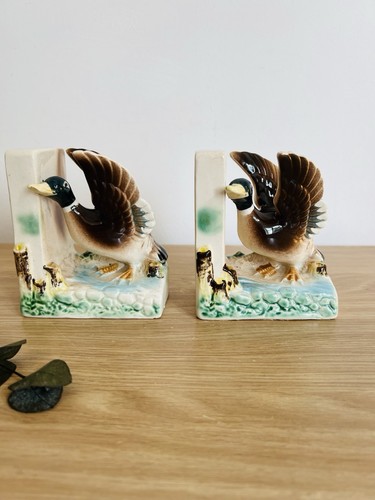 Vintage ceramic mallard duck - ceramic,