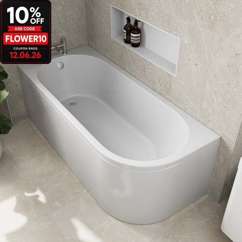 1800mm side front bath - bath, panel