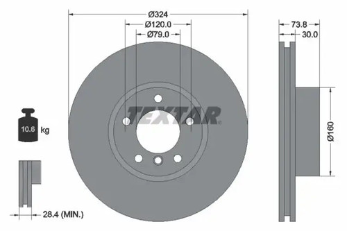 Brake disc internally - 2x,