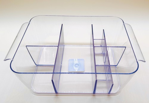 Clear plastic section - clear,