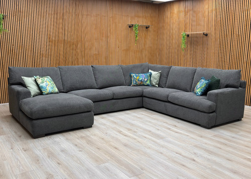 Daniel corner sofa charcoal - sofa,