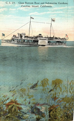 1924 glass bottom - glass,