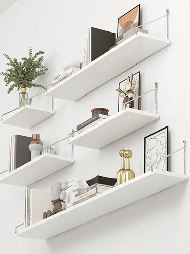 Wall mounted bookshelf storage - wall,