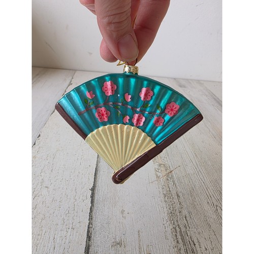 Vintage chinese fan - chinese, glass