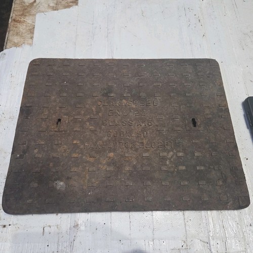 Cast iron manhole cover - cast,
