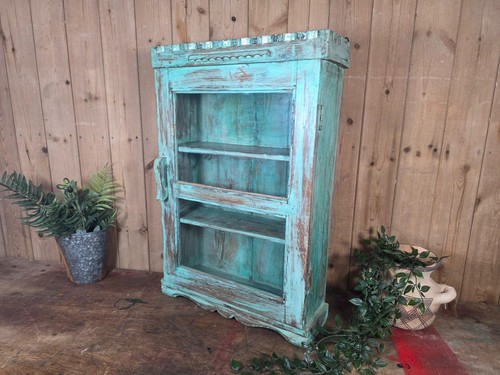 Vintage indian wooden glazed - vintage,