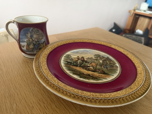 Pratt ware antique plate - ware,