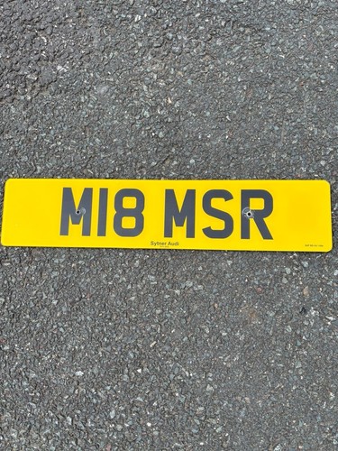 Private number plate with - private,